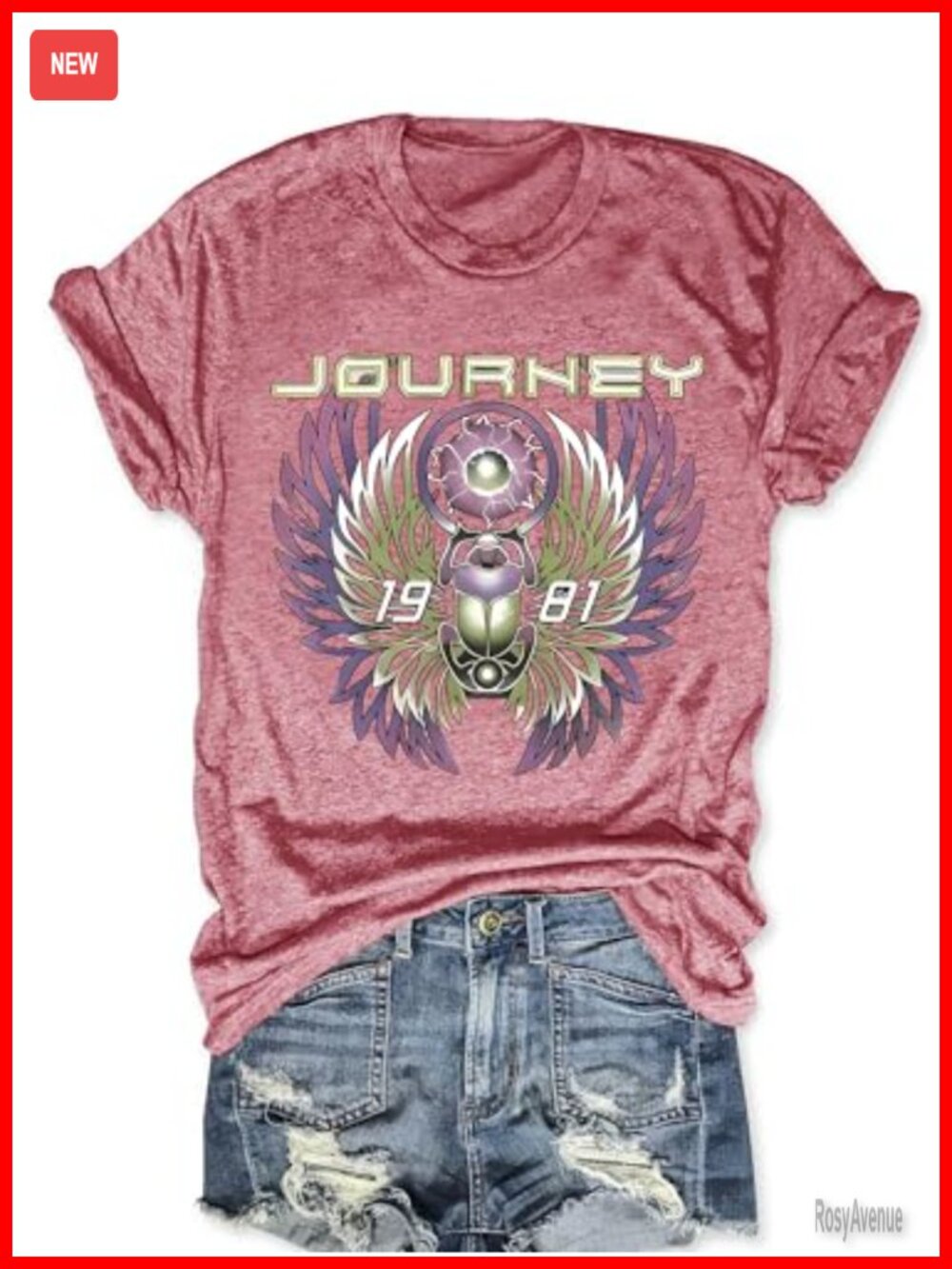 Vintage Travel Graphic Tee Women's Short Sleeve Crew Neck Cotton Blend